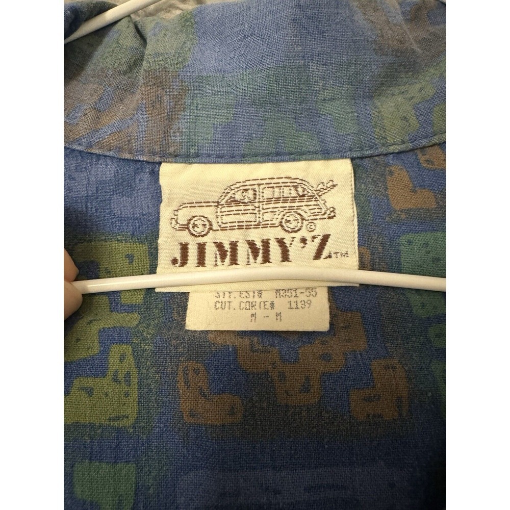 Vintage JIMMY'Z Button Down Surf Shirt 1984 USA Made Size M - Picture 2 of 6